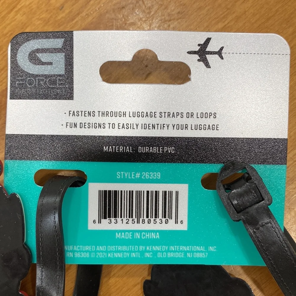 NWT. Set of 2 luggage tags.